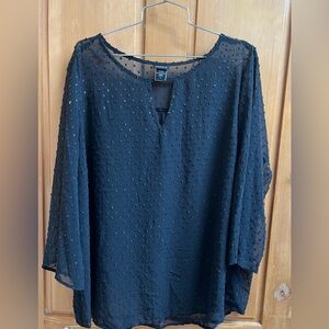 Torrid Sheer Overlay Top with Gold Accents